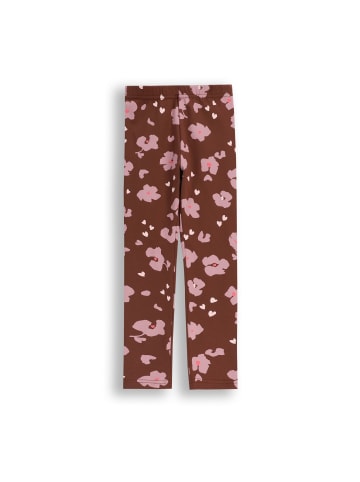 Leggings mit langem Hosenbein in braun