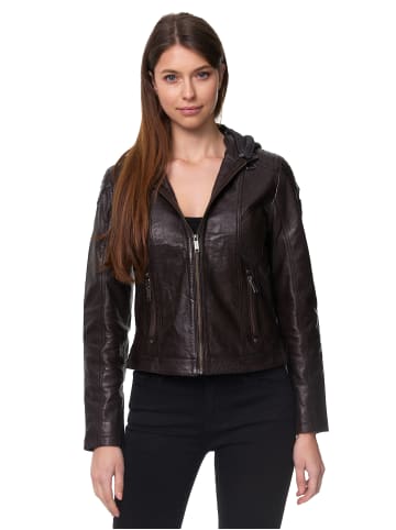 Lederjacke "F503" - in Braun