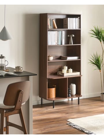 Bücherregal BRADLEY in Braun - (W) 80 x (H) 180 x (L) 40 cm