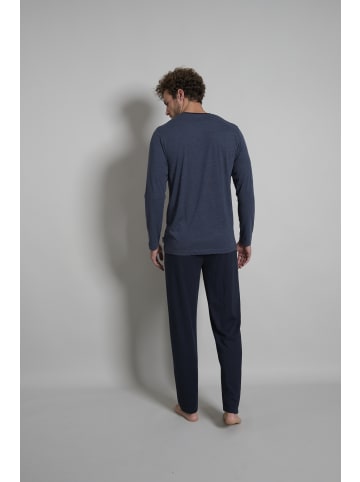 Pyjama Aloha in blau-mittel-melange