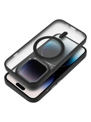 Matte MagSafe Cover Hülle kompatibel mit Samsung Galaxy A04s Schwarz in Schwarz