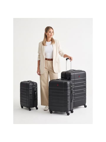 Amplar Evo 4 Rollen Kofferset 3-teilig mit Dehnfalte black