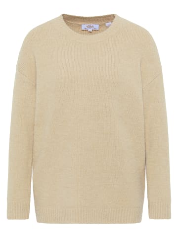 Damen Rundhalspullover in Beige