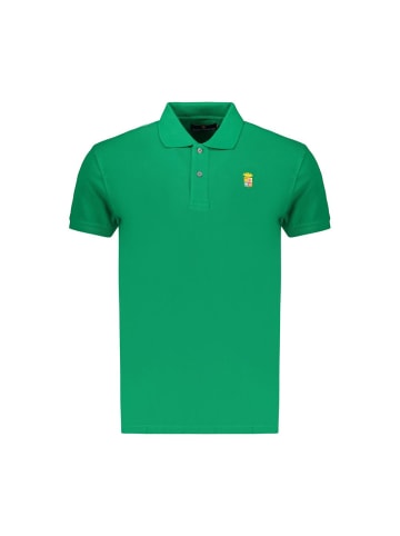 Grün Baumwolle Herren Polo Hemd