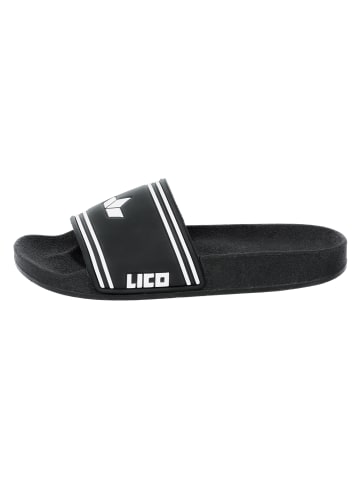 Badepantolette "Coast" in Schwarz