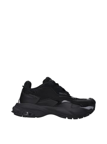 Schwarz Stoff Chunky Sneaker