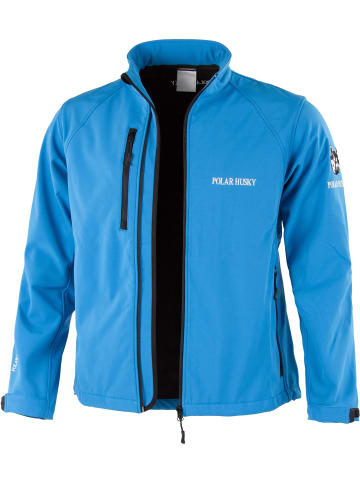 Softshelljacke in Türkis/Schwarz