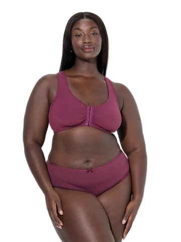Bustier in dunkle beere