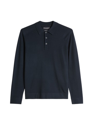 Strick-Poloshirt regular in Dark Navy