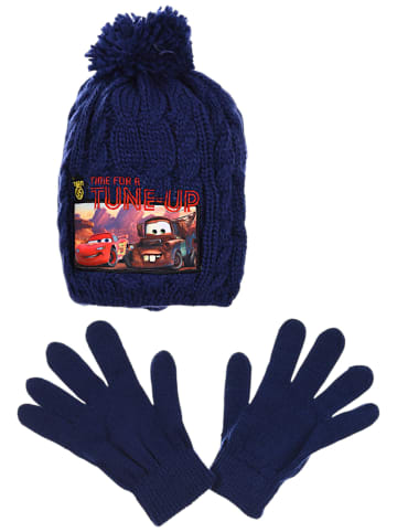 Disney Cars Jungen Winterset Mütze & Handschuhe in Blau