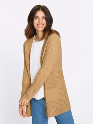 Strickjacke in camel
