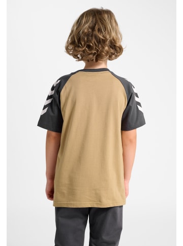 T-Shirt Hmljr Logo Jungen in CORNSTALK