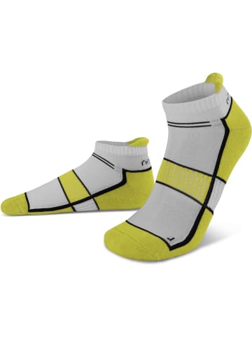 4 Paar Running Sneakersocken mit Fersenlasche in Blazing Yellow