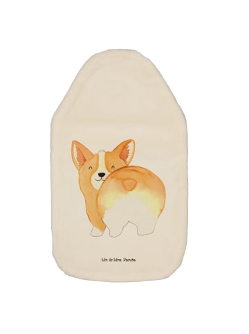 Wärmflasche Corgi Po ohne Spruch in Weiß