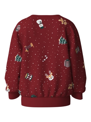 Nmnvohom Weihnachts-Sweatshirt in red dahlia