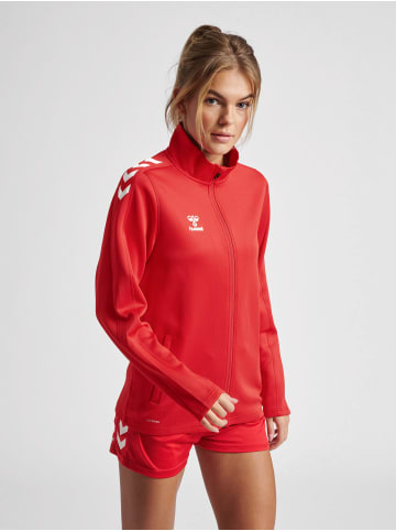 Reißverschluss Jacke Hmlcore Damen in TRUE RED