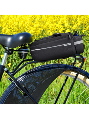 Gepäckträgertasche in Schwarz