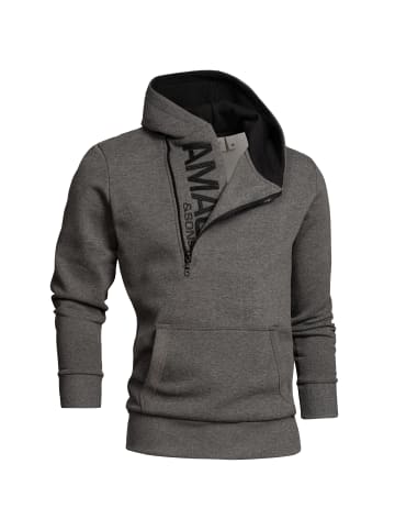 Kapuzenpullover HUNTSVILLE in Anthrazit/Schwarz