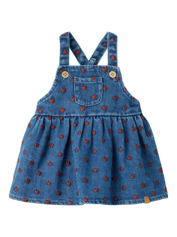 Latzkleid in Dark Blue Denim1