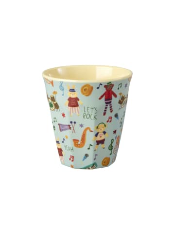 Melamin Becher Music Band Medium in blau