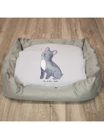 Hundebett Französische Bulldogge Lebensretter o... in Grau Pastell