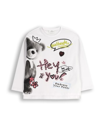 Langarmshirt in weiß