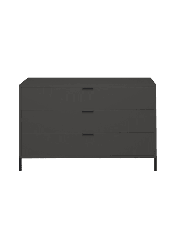 KOMMODE Erna 119x45x82 Anthrazit matt Lack