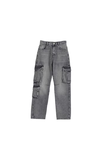 Hose in Grau Schwarz