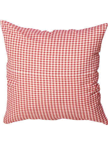 Seersucker Kuschelkissenbezug in rot-weiß