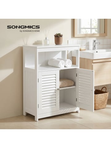 Badschrank in Weiß - (B)30 x (H)80 x (T)60 cm