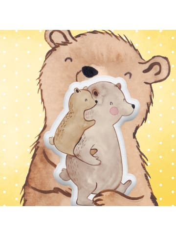 Kissen Kuscheltier Papa Bär ohne Spruch in Weiß