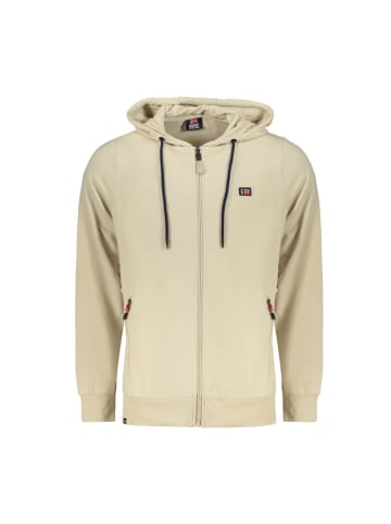 Beige Baumwolle Herren mit Kapuze Sweatshirt