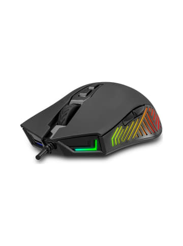 Inca IMG-GT17 PRO Optisch Gaming Maus 6400 DPI RGB-Logo in schwarz
