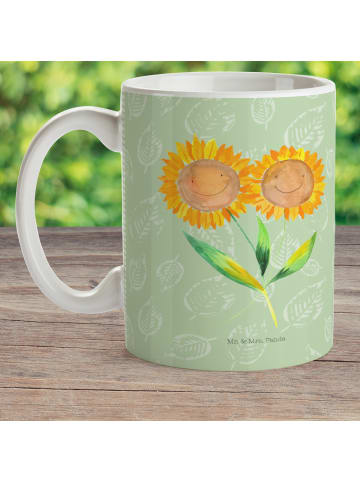 Kinderpott Blume Sonnenblume ohne Spruch in Blattgrün