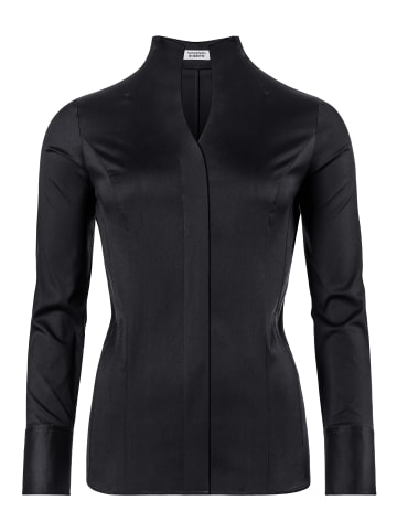 Bluse tailliert in schwarz