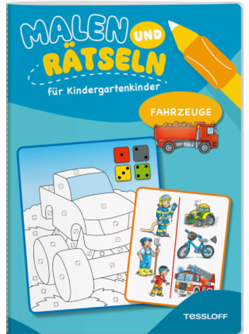 Buch - Malen und Rätseln für Kindergartenkinder. Fahrzeuge