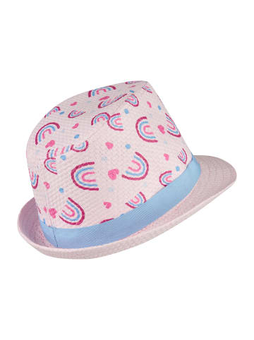 Strohhut Regenbogen in rose