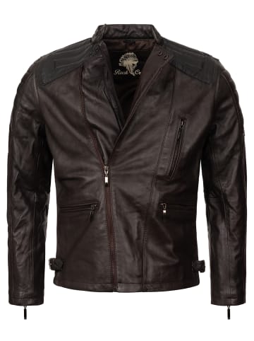 Lederjacke in Dunkelbraun