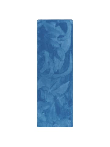 Hochflor-Läufer Deluxe in blau