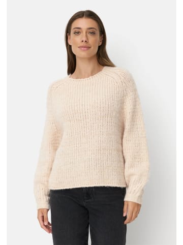 Strickpullover mit weiten Ärmeln in Hafer