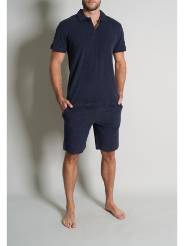 Shorty in blau-dunkel-melange