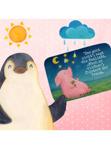 Badematte Schwein Glück Design mit Spruch in Weiß