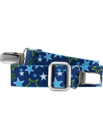 Elastik-Gürtel Clip Sterne in Blau