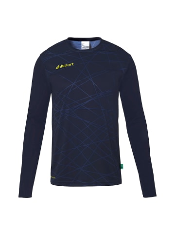 Longsleeve Torwart Trikot Prediction Kids in marine/fluo gelb