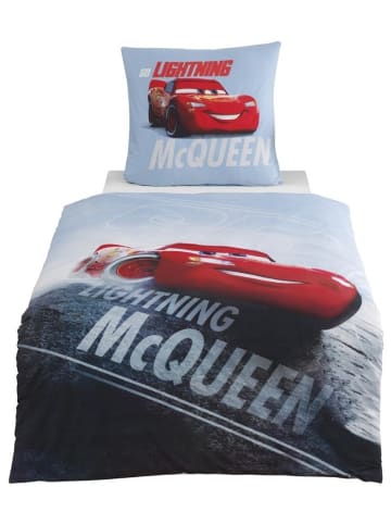 Jungen Bettwäsche-Set Flanell  "Disney's Cars Auto" in Blau 