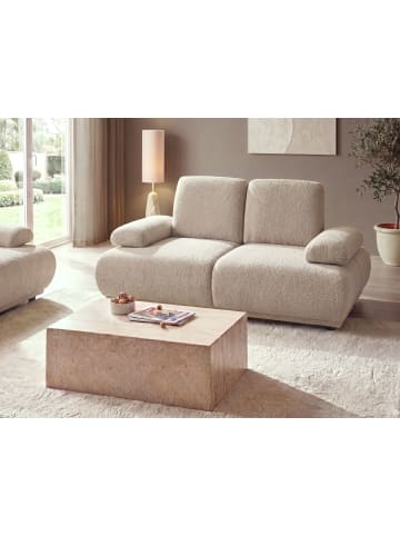 3-Sitzer Sofa NACKA in Beige/Braun - (W) 211 x (H) 89 x (L) 110 cm