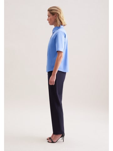 Hemdbluse Regular in Mittelblau