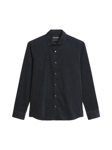 Cord-Hemd shaped in Dark Navy