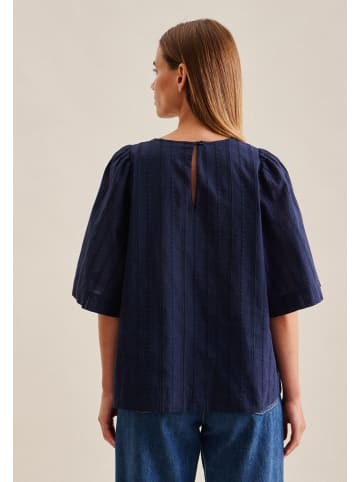 Shirtbluse Regular in Dunkelblau
