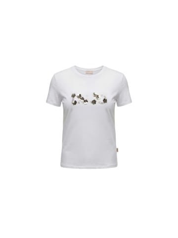 Creme Baumwolle T-Shirt